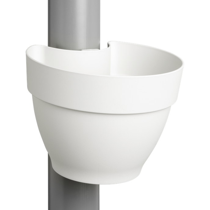 vibia campana pot gouttière 22cm blanc soie